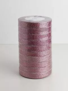 Szatén textil szalag 15 mm/22,5 m Piros metál